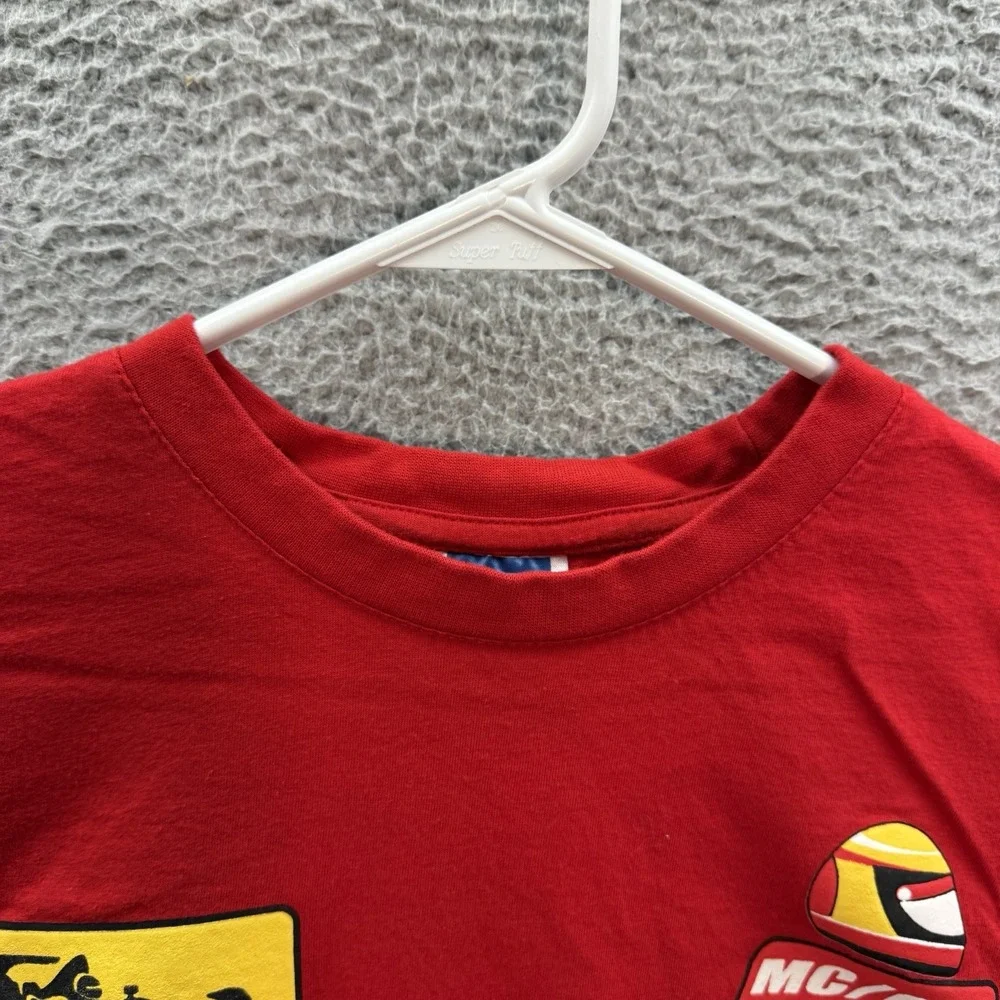 B&C Shirt Adult Large Red Principaute De Monaco F1 Grand Prix Formula One Racing